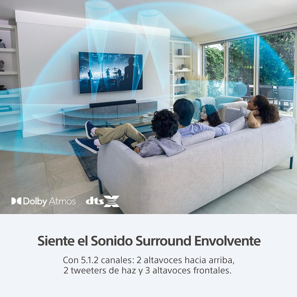 Sony HT-A5000 Barra de Sonido 5.1.2 con Tecnología Dolby Atmos