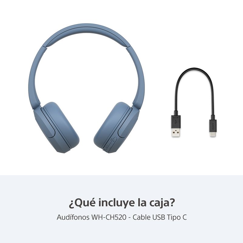 Audífonos inalámbricos SONY WH-CH520/CZ Over Ear Beige Gollo Costa Rica
