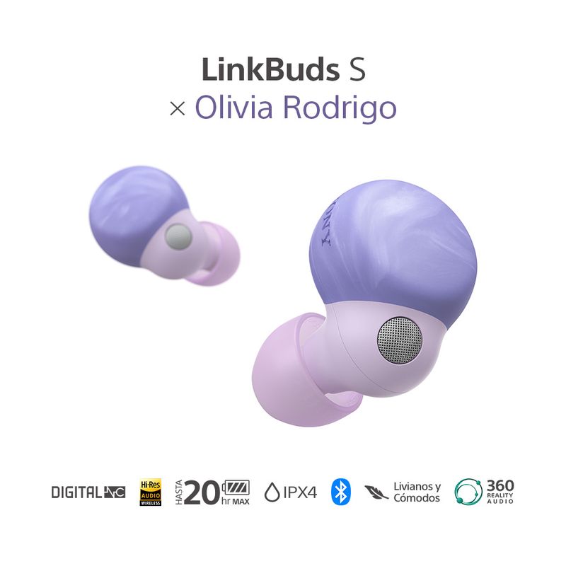 Audífonos inalámbricos LinkBuds S x Olivia Rodrigo | WF-LS900N + Tote Bag Audífonos inalámbricos LinkBuds S x Olivia Rodrigo | WF-LS900N + Tote Bag